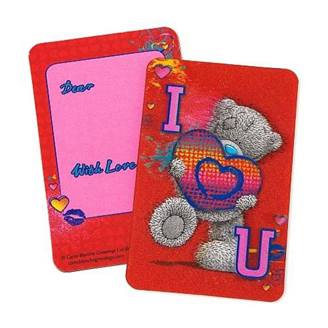 3D I Love You Me to You Bear Message Card £1.25